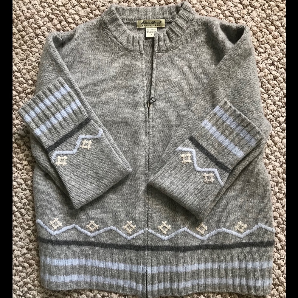 💯 Wool - Full zip sweater - Eddie Bauer